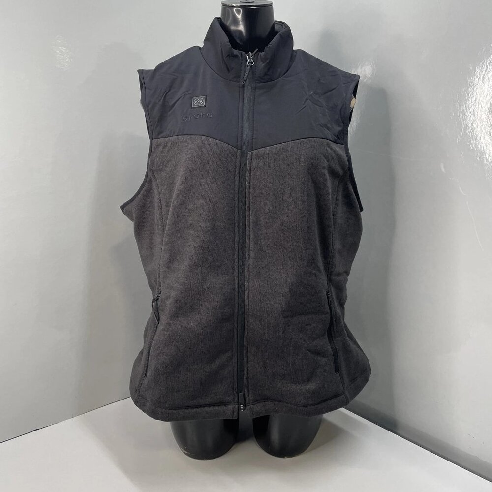 Ororo Heated Vest Black XL 4-Zone Zip Vest
